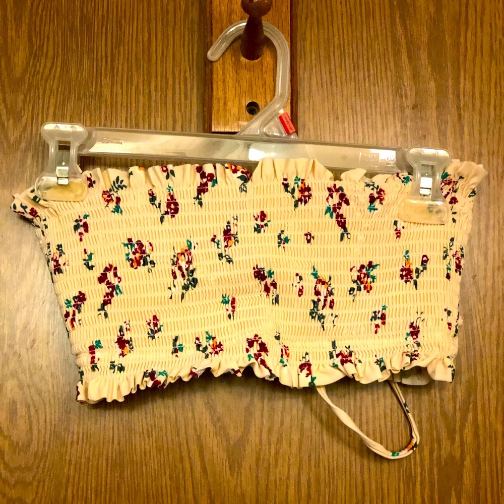 Xhilaration bandeau swim suit top only.  Size M